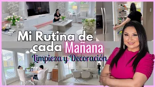 Mi RUTINA de CADA MAÑANA / Limpieza y Decoración / Morning routine