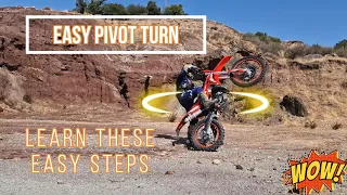 How to pivot turn on a dirt bike