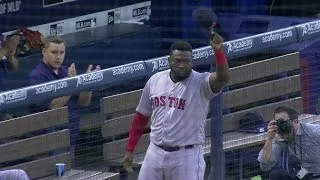 BOS@ATL: Ortiz gets standing ovation at Turner Field