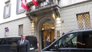 Andy Fletcher Arrivo in Hotel A Milano (Delta Machine Tour) 19/02/2014