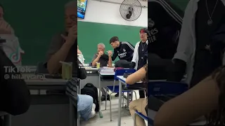 Student rizzes up teacher in class #school #funny #rizz