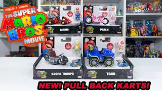 Super Mario Bros. Movie Pull Back Karts unboxing and review from Jakks Toys.