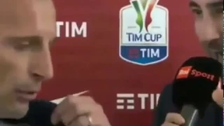 Juventus Milan, battibecco Sconcerti Allegri in diretta  Il tecnico si infuria e abbandona l’intervi