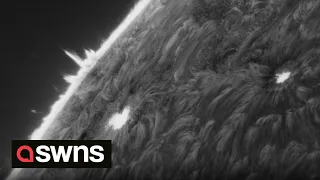 Spectacular timelapse shows the hypnotic flames on the surface of the SUN | SWNS