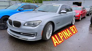 Copart Walk Around Portland, OR 6-16-21 BMW Alpina B7 + Volare Super Coupe!!