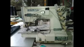 SIRUBA C007H CILINDRICA, tiempos looper y guardagujas, collarin máquina de coser sewing machine