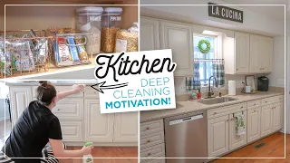 EXTREME KITCHEN DEEP CLEANING MOTIVATION | Kitchen Clean with Me Organization & Declutter 2020!