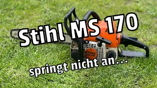 Stihl MS 170 | Will nicht anspringen?! | Vergaser reinigen