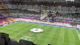 Real Madrid vs Man City 2024 Champions League Intro Santiago Bernabéu