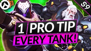 1 PRO TIP for EVERY TANK HERO - INSTANTLY IMPROVE - Overwatch 2 Season 9 Guide