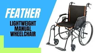 Feather Lightweight Manual Wheelchair (13.5 lbs) [2024]