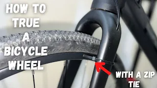 How to True a Bicycle Wheel with only zip-ties