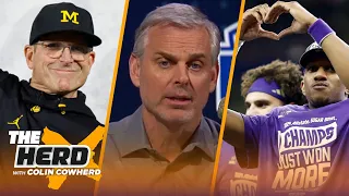 Michael Penix is worth the risk, Chargers or Michigan better for Jim Harbaugh? | CFB | THE HERD