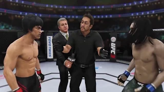 Bruce Lee vs. Bob Marley (EA Sports UFC 3) - CPU vs. CPU - Crazy UFC 👊🤪