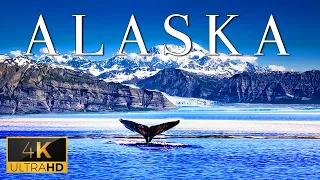 FLYING OVER ALASKA (4K UHD) - Relaxing Music With Stunning Beautiful Nature (4K Video Ultra HD)