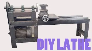 DIY Homemade Metal Lathe Part 11  Power Motor Frame and Transmission Bearing Installation 自製金屬車床