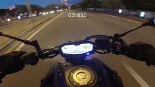 0-100 km/h Yamaha MT-07 Zero a 100