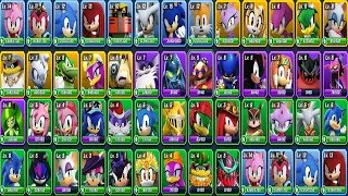 Sonic Forces Speed Battle - All 49 Characters Unlocked Showcase