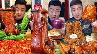 Yummy#194😋: Eat Meat, noodles 🍜 🤤||eat challenge||foodvlog||Hik Hak||#eatalot #asmr #yummyfood