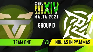 CS:GO - Ninjas in Pyjamas vs. TeamOne [Overpass] Map 2 - ESL Pro League Season 14 - Group D