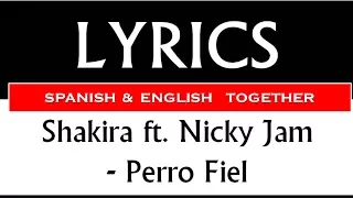 Shakira Perro Fiel Lyrics Letra English & Spanish