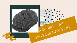 Newsboy cap ("Peaky Blinders") pattern drafting