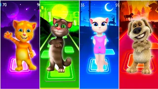 🐱Tiles Hop | My Talking Tom Angela | Coffin Dance Song🔥