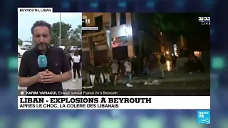 Explosions à Beyrouth : la sidération laisse place à la colère dans la capitale libanaise