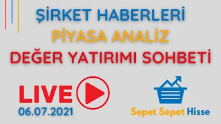 Şirket Haberleri | Değer Yatırımı Hakkında Piyasa Analizi | Borsa - Döviz - Fon Yorumları 06.07.2021