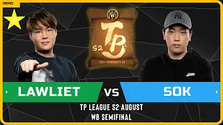 WC3 - [NE] LawLiet vs Sok [HU] - WB Semifinal - TP League S2 Monthly 1