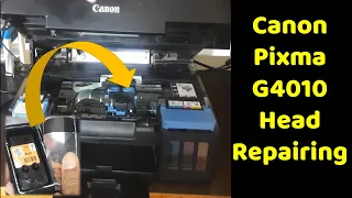 How to clean the print heads on a canon printer | Canon Pixma G4010 Printer Head Repairing #printer