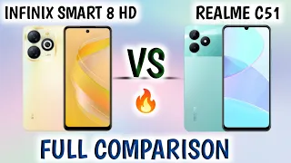 INFINIX SMART 8 HD VS REALME C51 FULL FEATURES TEST AND COMPARISON ll