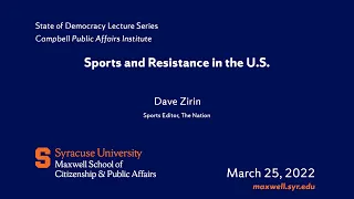 Sports and Resistance in the U.S.