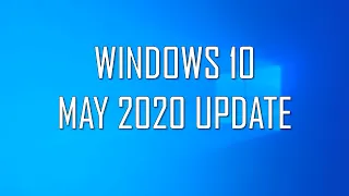 Cumulative update for Windows 10 version 2004 - June 2020!
