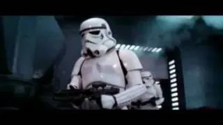 Stormtrooper hits his head