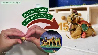 Day 15: How to make camels in cold porcelain clay | 2 VERSIONS | Nativity Advent Calendar 2022