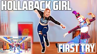 HOLLABACK GIRL - Gwen Stefani | JUST DANCE 2024 | 1st try REACTION