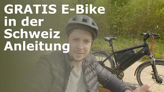 GRATIS E-Bike 45 km/h Stromer St 1 in der Schweiz Anleitung einfach erklärt DIY