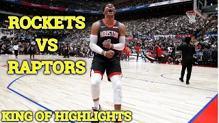 (2019) Houston Rockets vs Toronto Raptors NBA Preseason Game