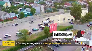 ДТП (авария г. Волжский) ул. Карбышева - ул. Пионерская 05-08-2022 19-22