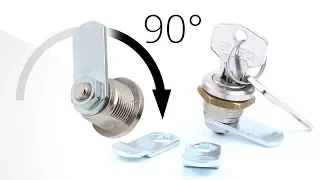 BURG cam lock: Assembly and reduction of locking movement (90°)