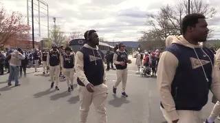 Watch scenes from Penn State football team arrival for 2024 Blue-white game