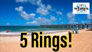 5 Rings! New Personal Record! Beach Metal Detecting MX7 Live Digs. White’s Electronics HexScoop