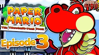 Hooktail Boss Fight! - Paper Mario: The Thousand-Year Door Gameplay Walkthrough Part 3 - Chapter 1!