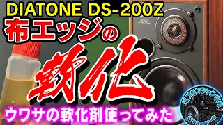 DIATONE DS-200Z 硬化したエッジの軟化処理に挑戦！ダイヤトーンスピーカーの軟化処理は可能か？ウワサの軟化剤を買ってみた