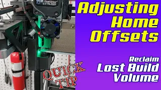 Adjusting Home Offsets - Marlin M428 / M206 | Reclaim lost build volume