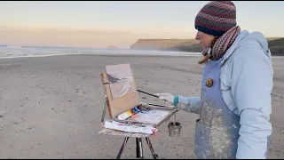 PLEIN AIR Oil Painting DEMONSTRATION in Cornwall