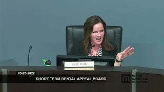 05/25/22 Short Term Rental Appeals