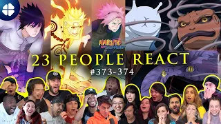 The New Three-Way Deadlock [23 People React] Team 7 VS Juubi 🇯🇵 Shippuden 373-374