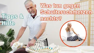 Schulterschmerzen nachts: Was hilft? ✅ Übungen | Tipps